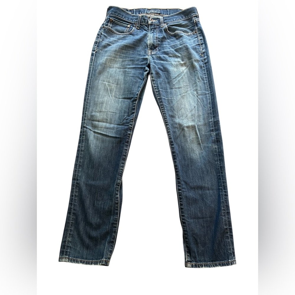 Lucky Brand 321 Heritage slim  Straight-Leg Jeans with Vintage Fading